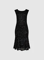 Soutache Lace Embroidered Dress