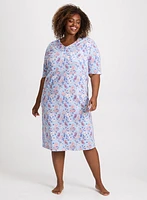 Mixed Print Nightgown