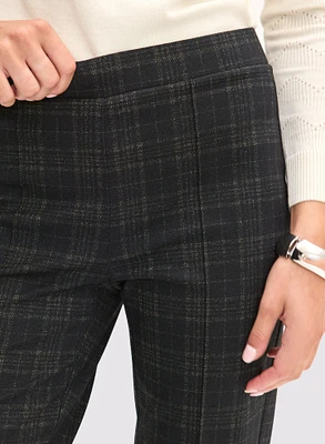 Sofia Plaid Print Pants - Short