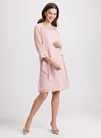 Veste et robe midi en chiffon