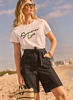 Jean en short large