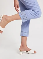Straight Leg Denim Capris