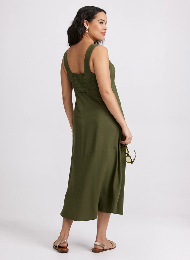 Square Neck Midi Dress