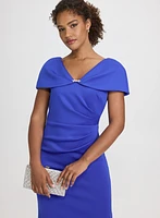 Robe à effet cape