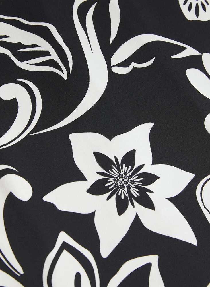 Robe en jersey à motif floral