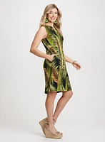 Robe à motif palmiers
