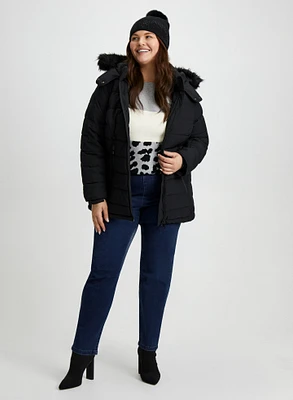 Quilted Jacket & Slim Leg Jeans