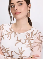Tropical Embroidered Top