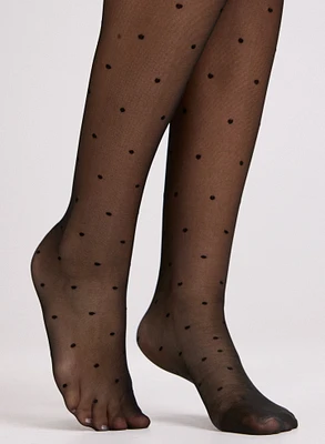 Mura - Dotted Semi-Sheer Tights