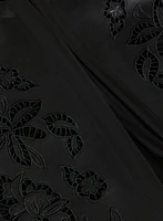 Embroidered Vegan Leather Jacket