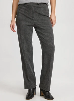 Pantalon Olivia large à rayures minces