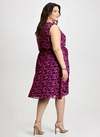 Robe florale à volants avants