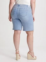 Denim Bermuda Shorts