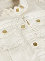Veste en jean à manches ballon