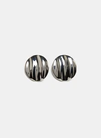 Metal Button Earrings