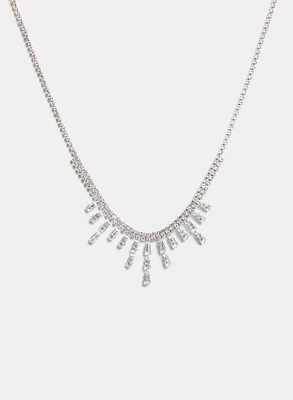Baguette Drop Necklace