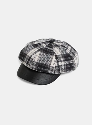 Casquette à motif tartan