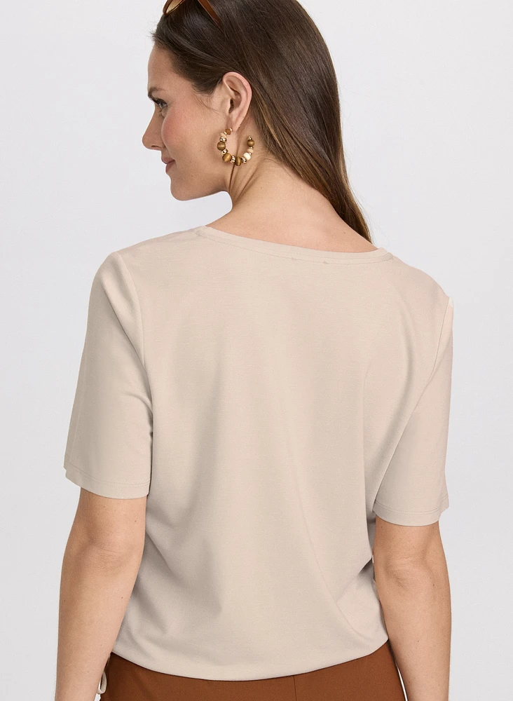 Drawstring Hem T-Shirt