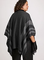 Foulard style châle à rayures