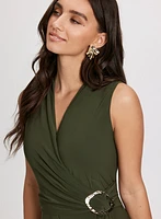 Crossover Sleeveless Jumpsuit