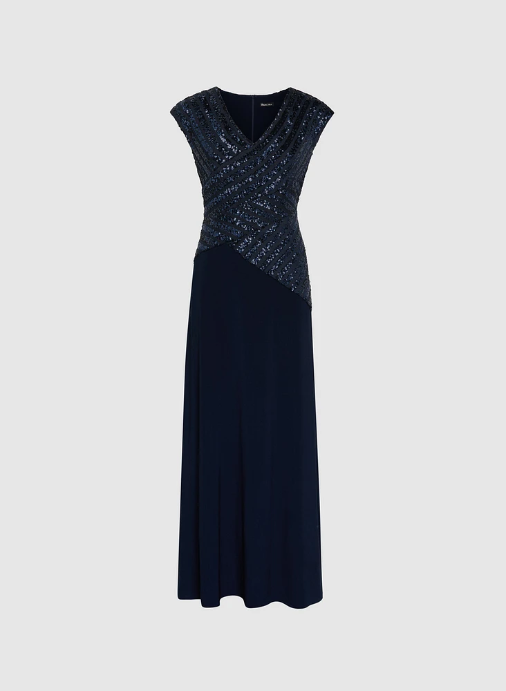 Robe de soirée à paillettes