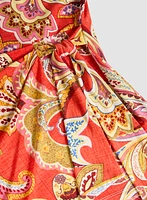 Haut paisley à taille nouée