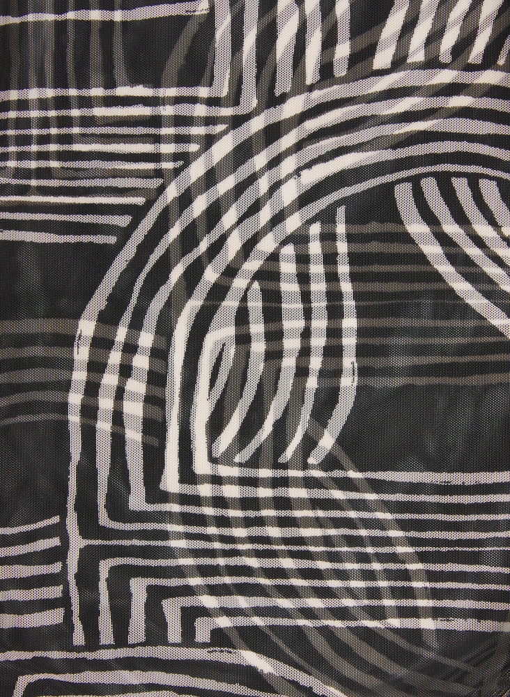 Veste en filet à motif géométrique