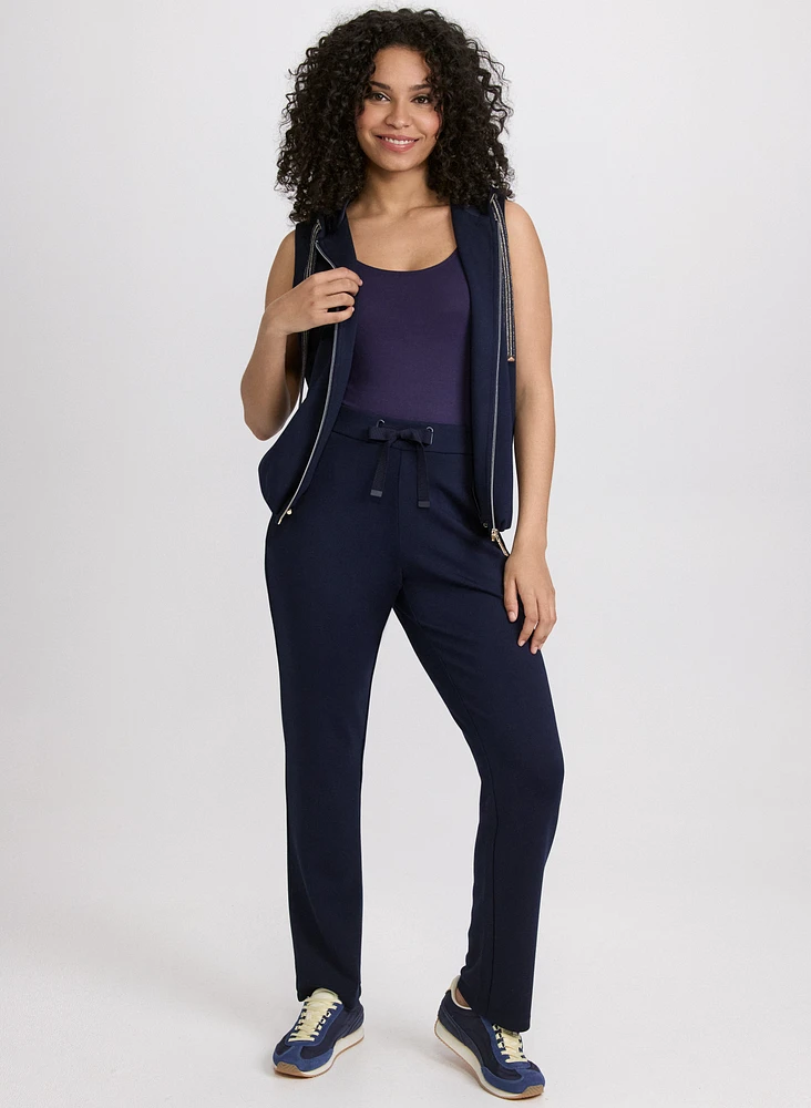 Pull-On Bootcut Pants