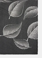 Foulard métallique à motif feuilles