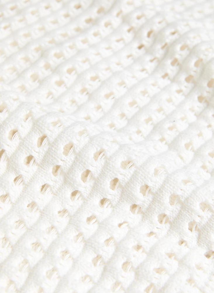 Open Knit Pullover