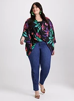 Joseph Ribkoff - Tropical Print Poncho Blouse