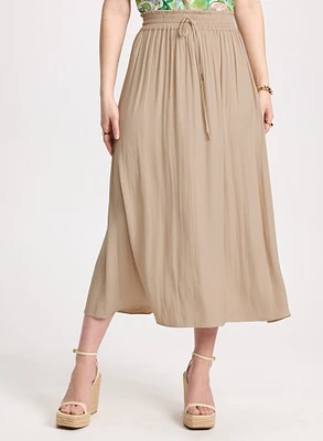 Jupe longue à taille élastique
