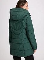 Manteau bouffant en matières recyclées