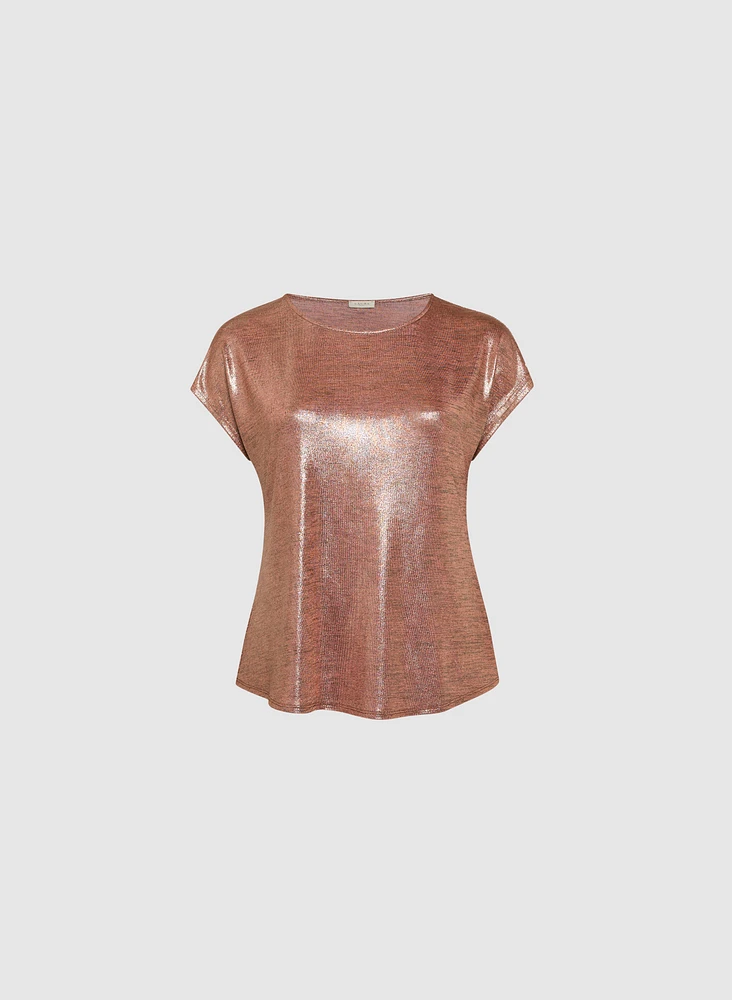 Foil Knit Top