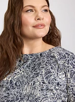 T-shirt à motif paisley