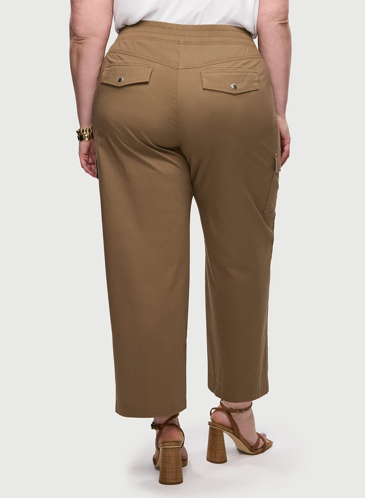 Pantalon cargo à jambe large