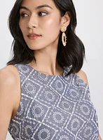 Cotton Eyelet Embroidered Dress