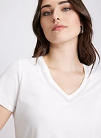 Pearl Detail T-Shirt