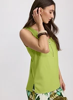 Zip Closure Tank Top
