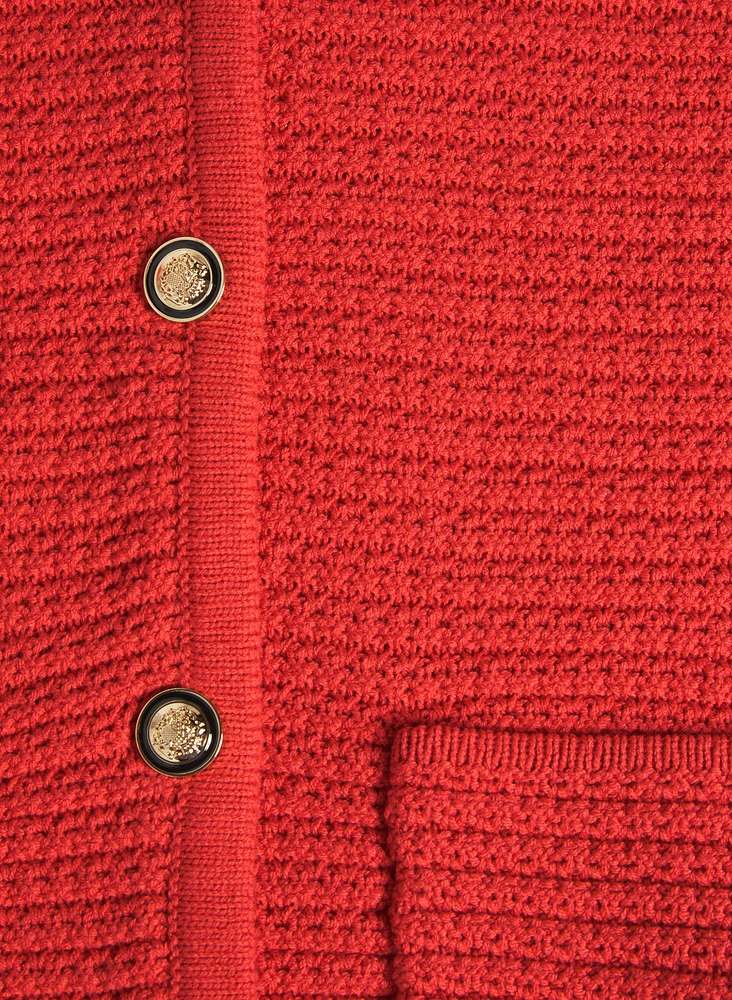 Textured Knit Cardigan