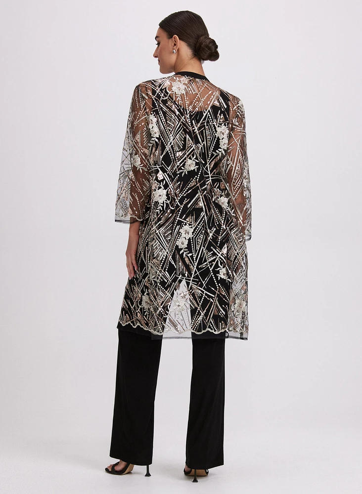 Jacket, Top & Pant Set