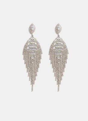 Cubic Zirconia Chandelier Earrings