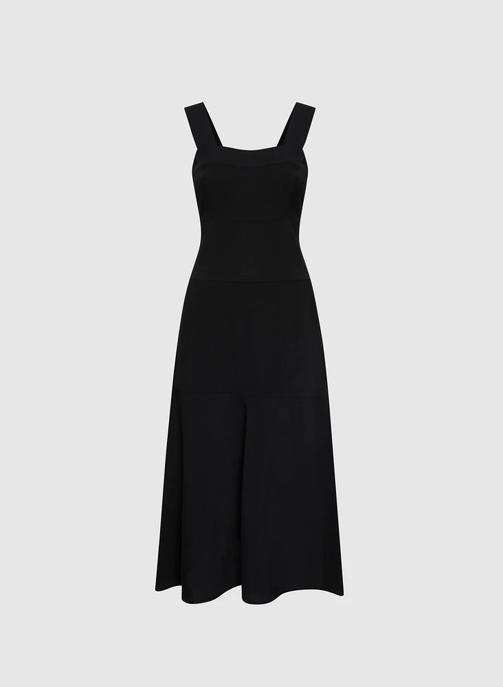 Square Neck Midi Dress