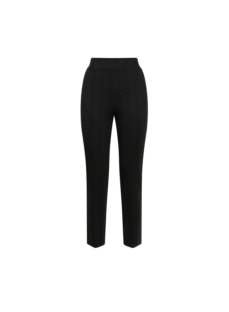 Pantalon Sofia à jambe étroite chevrons – régulier