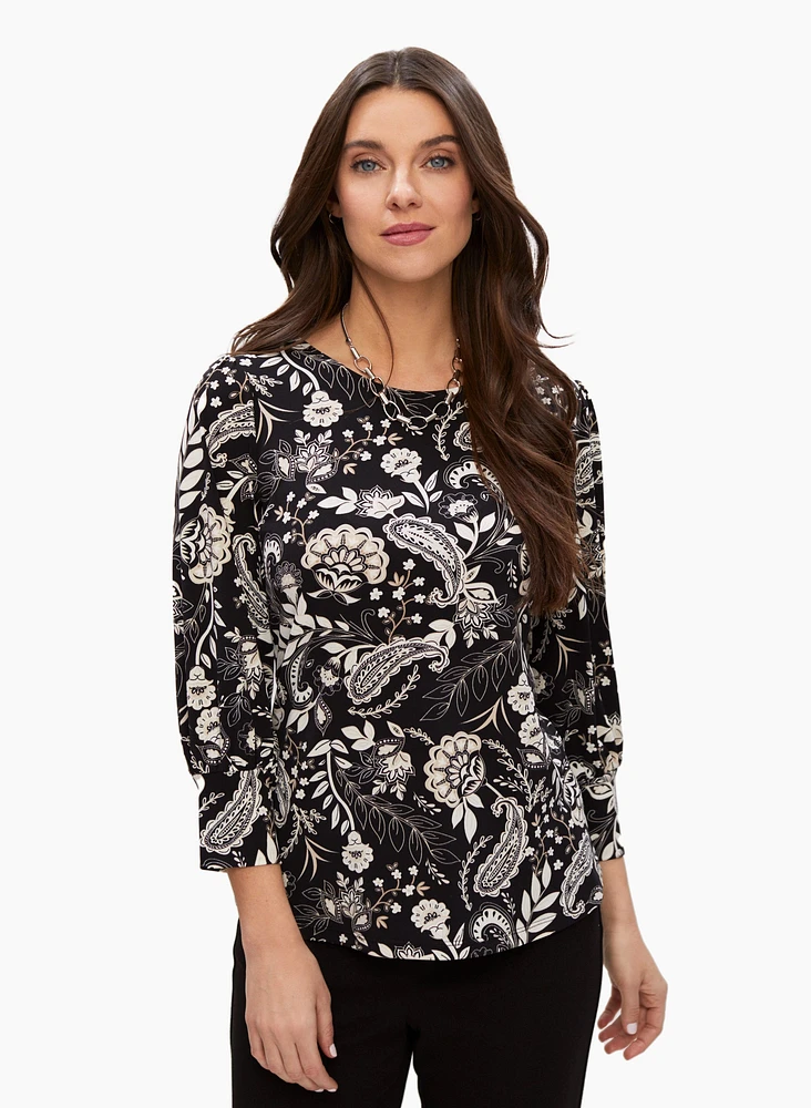 Paisley Print Top