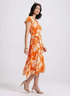 Robe midi florale