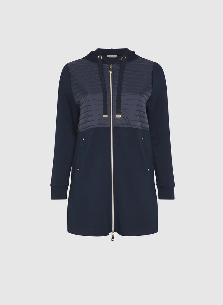 Zip Nylon Trim Top