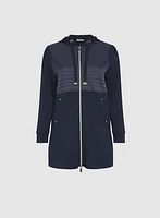 Zip Nylon Trim Top