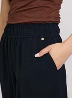 Pull-On Wide-Leg Pants