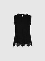 Sleeveless Lace Top